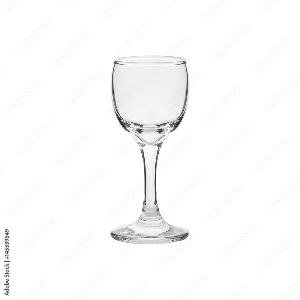 Glass transparent empty glass for drinks, isolated on white background. Glass transparent empty glass for drinks, isolated on white background.