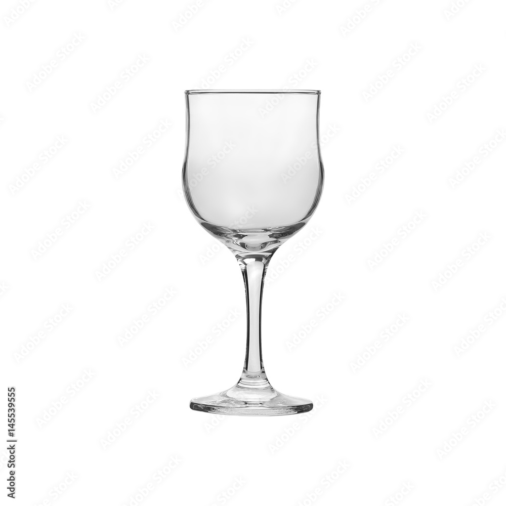 Glass transparent empty glass for drinks, isolated on white background. Glass transparent empty glass for drinks, isolated on white background.