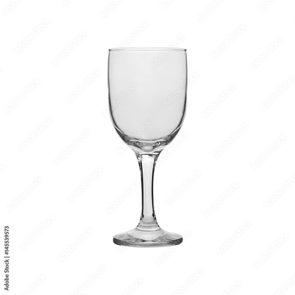 Glass transparent empty glass for drinks, isolated on white background. Glass transparent empty glass for drinks, isolated on white background.