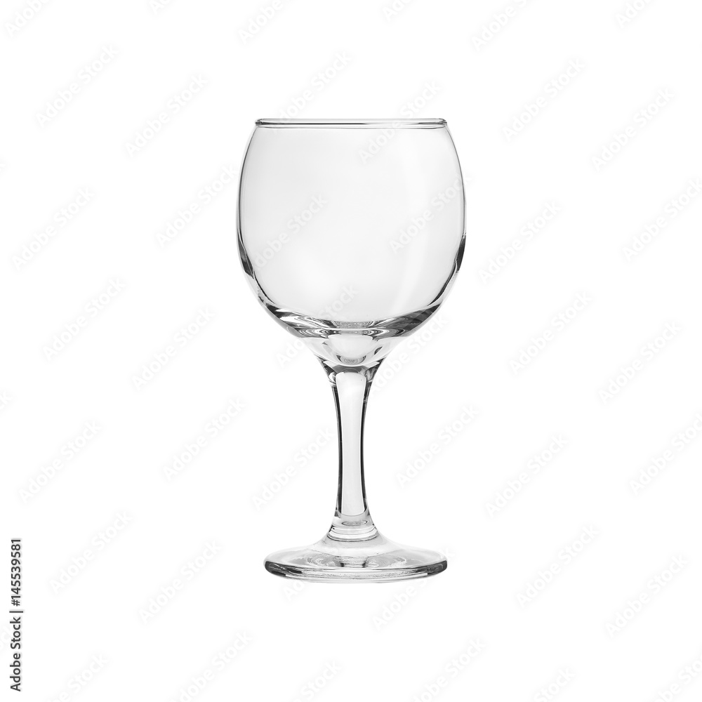 Glass transparent empty glass for drinks, isolated on white background. Glass transparent empty glass for drinks, isolated on white background.