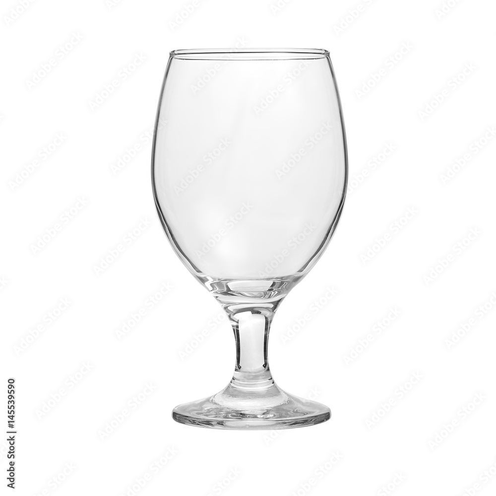 Glass transparent empty glass for drinks, isolated on white background. Glass transparent empty glass for drinks, isolated on white background.