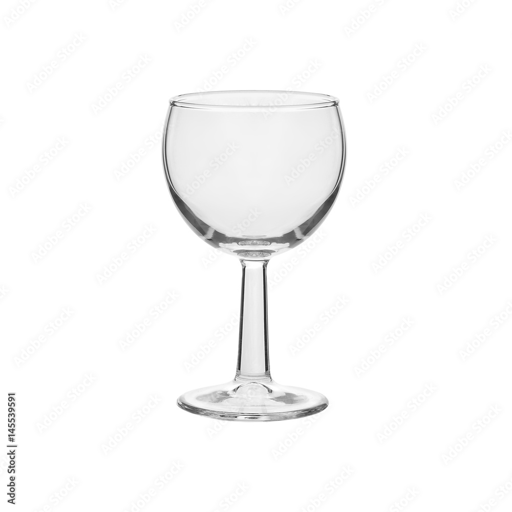 Glass transparent empty glass for drinks, isolated on white background. Glass transparent empty glass for drinks, isolated on white background.