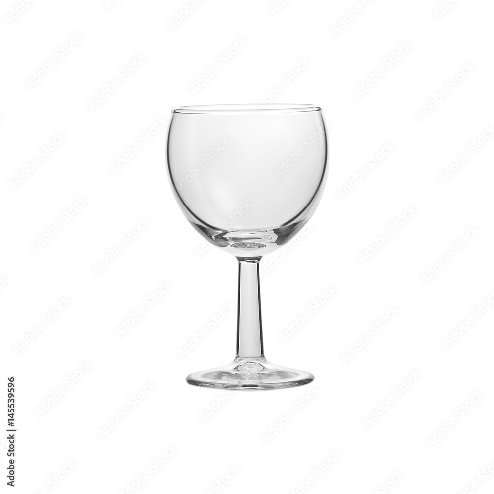 Glass transparent empty glass for drinks, isolated on white background. Glass transparent empty glass for drinks, isolated on white background.