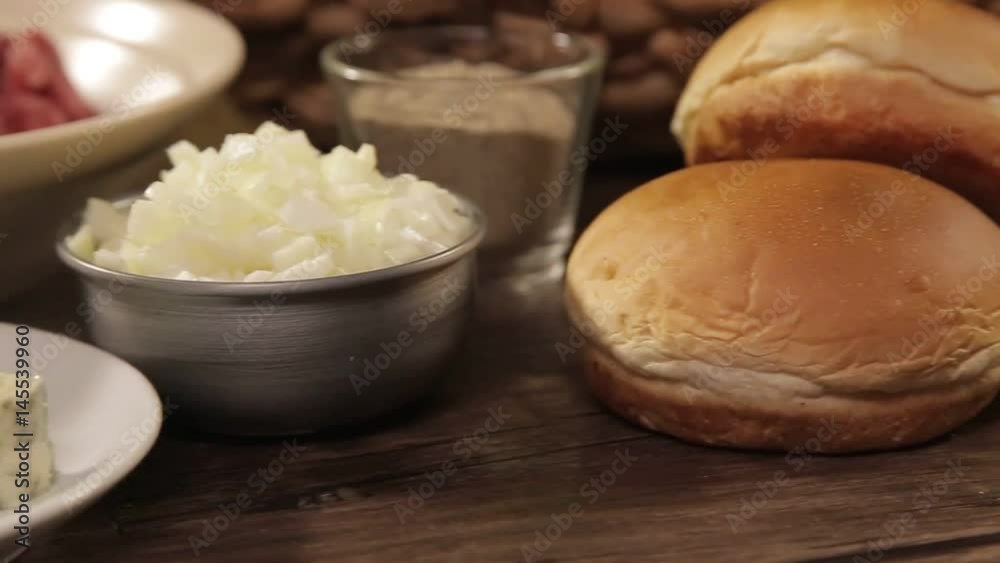 Buns - Round Fresh Buns On Table - Slider - Right To Left Buns - Round Fresh Buns On Table - Slider - Right To Left