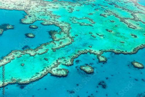 Fototapeta Naklejka Na Ścianę i Meble -  Aerial view of the Great Barrier Reef