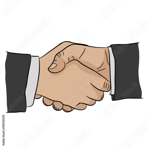 Handshake gesture hand