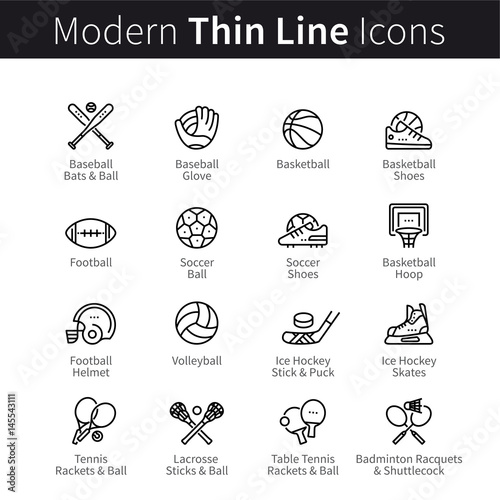 Sports equipment. Baseball, football, soccer