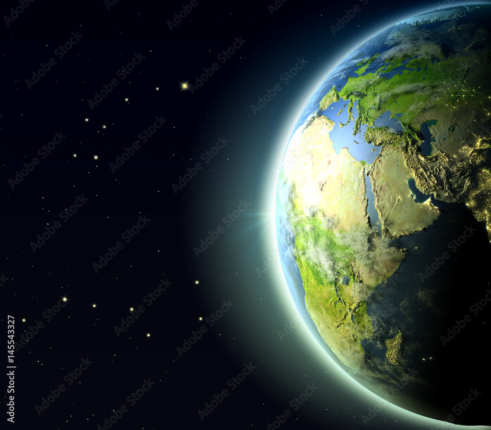 Fototapeta premium Middle East from orbit