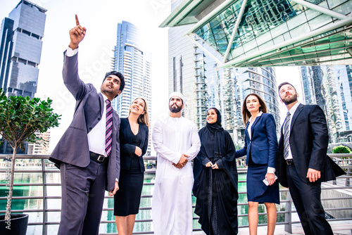 Canvas Print Business people in Dubai