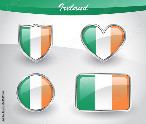 Glossy Ireland flag icon set Free Download Glossy Ireland flag icon set - GFXLoad