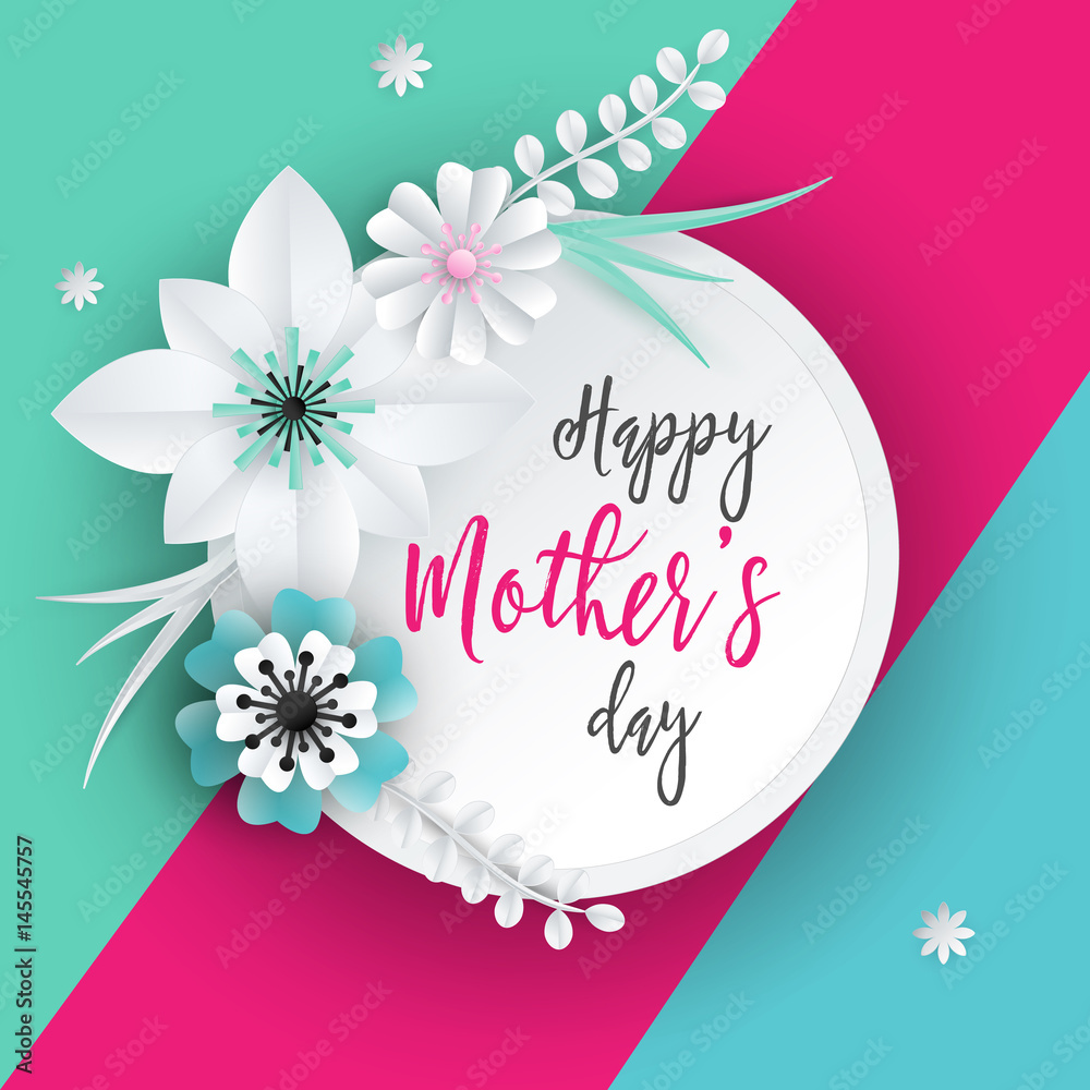 Happy Mothers Day Lettering