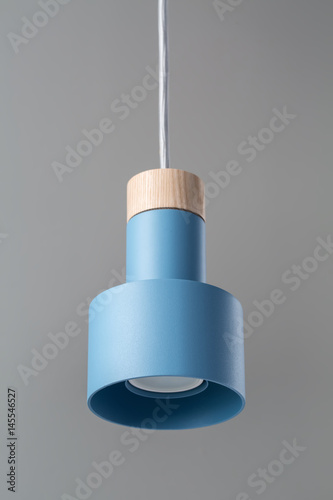Hanging blue lamp