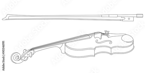 violin and bow