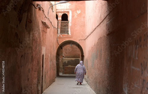 The narrow lanes in the medina