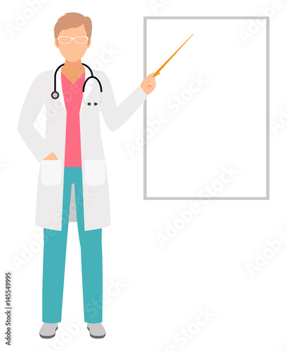 Female doctor presentation