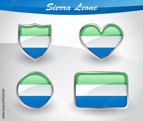 Glossy Sierra Leone flag icon set Free Download Glossy Sierra Leone flag icon set - GFXLoad