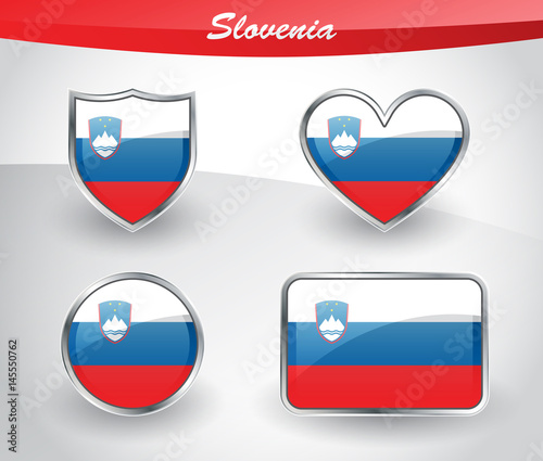 Glossy Slovenia flag icon set Free Download Glossy Slovenia flag icon set - GFXLoad