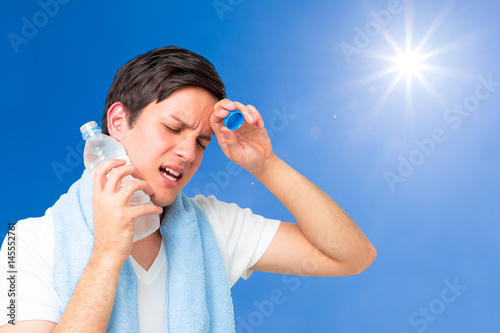 Tableau sur toile sunlight and heatstroke concept.