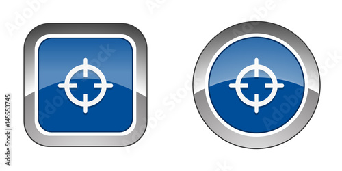 Chrome  Web  Button - Blue