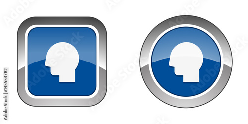 Chrome  Web  Button - Blue