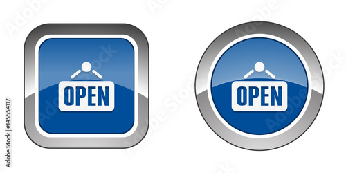 Chrome  Web  Button - Blue