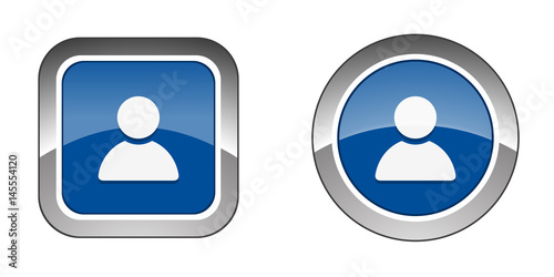 Chrome  Web  Button - Blue