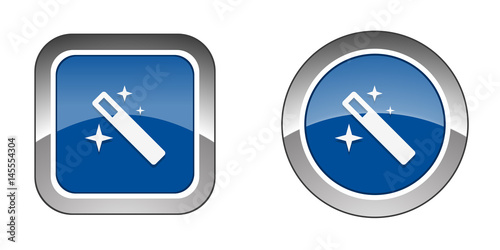 Chrome  Web  Button - Blue