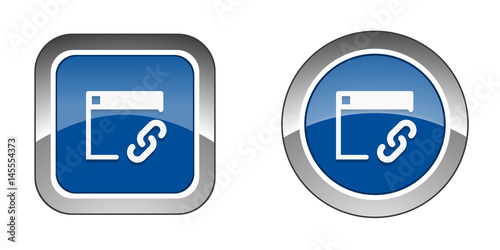Chrome  Web  Button - Blue