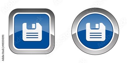 Chrome  Web  Button - Blue
