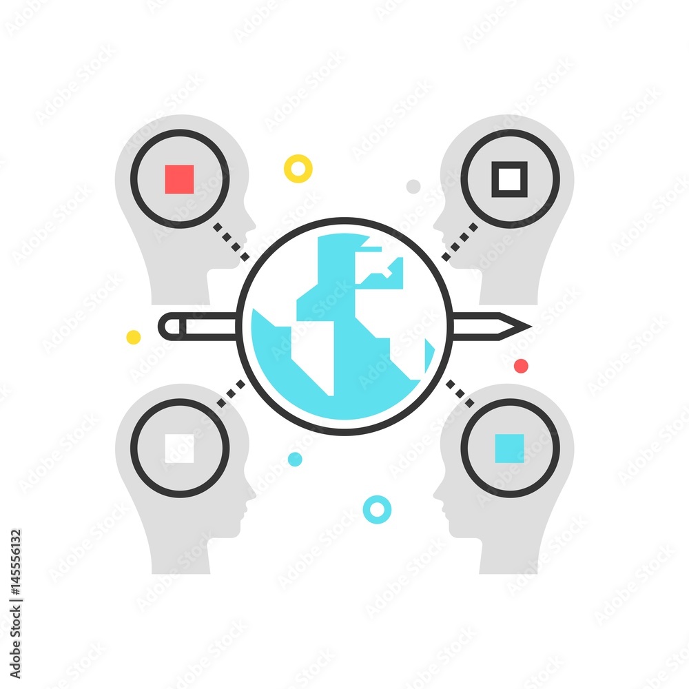 Color box icon, illustration, icon Color box icon, illustration, icon