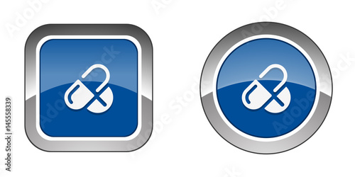Chrome  Web  Button - Black
