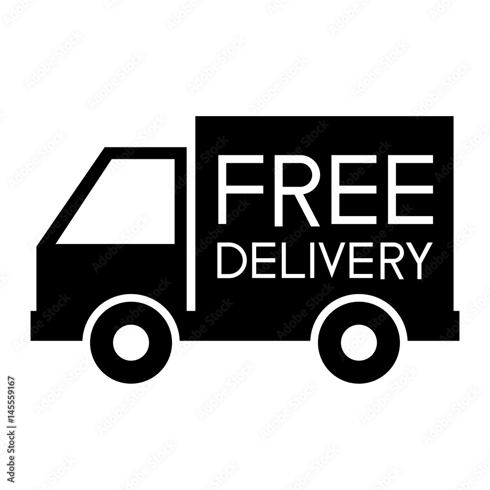 Free delivery support icon on white background. Vector illustration Free delivery support icon on white background. Vector illustration