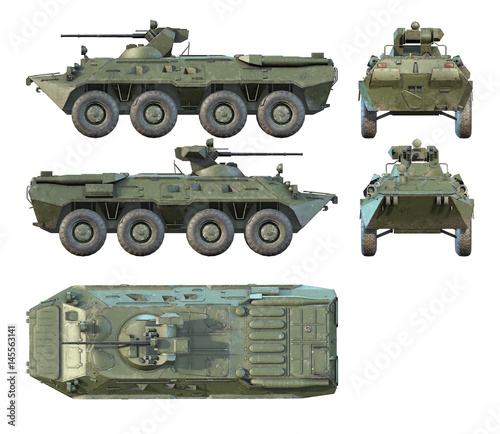 3D renders of Russian APC BTR-80A photo