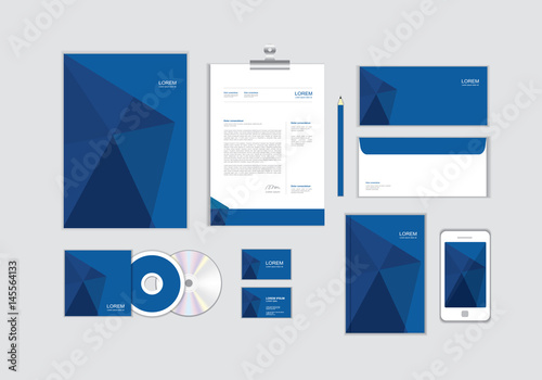 corporate identity template for your business includes CD Cover, Business Card, folder, Envelope and Letter Head Designs No.10