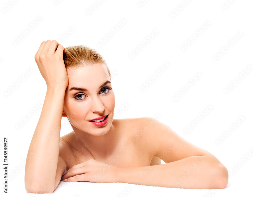 Beautiful model girl with perfect fresh clean skin. Youth and skin care concept. Beautiful model girl with perfect fresh clean skin. Youth and skin care concept.