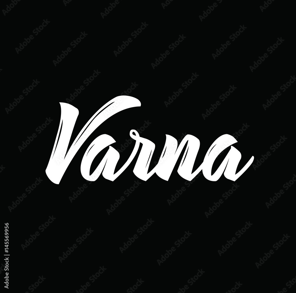 Varna Text Design Vector Calligraphy Typography Postertext Design Vector Calligraphy 0106