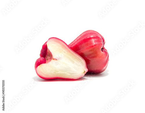 Rose Apple on white background.