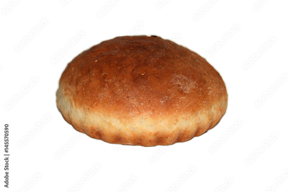 Loaf of fresh white bread. Loaf of fresh white bread.