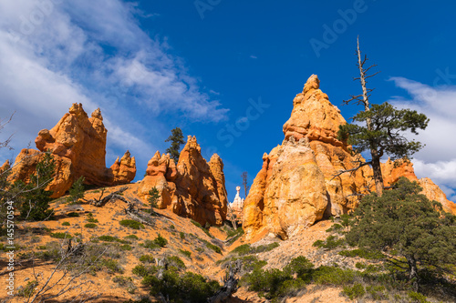 Hiking in Bryce Canyon, Rim trail-Sunset to Sunrise, Queens Garden and Peek-A-Boo Loop Trails, Bryce Canyon National Park, North America, USA