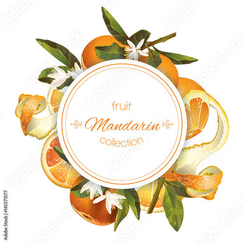 Mandarin round banner