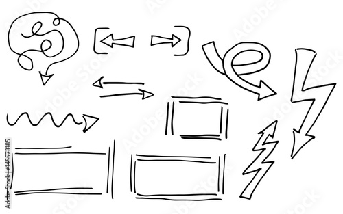 Hand gezeichnet Design Infografik Elemente 