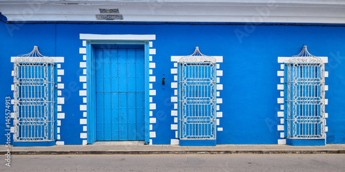 Photography Typical colonial Cuban architecture in Sancti Spiritus