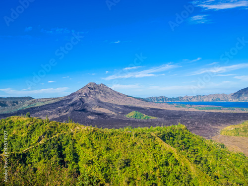 View on Batur Volcano, Bali island, Indonesia.