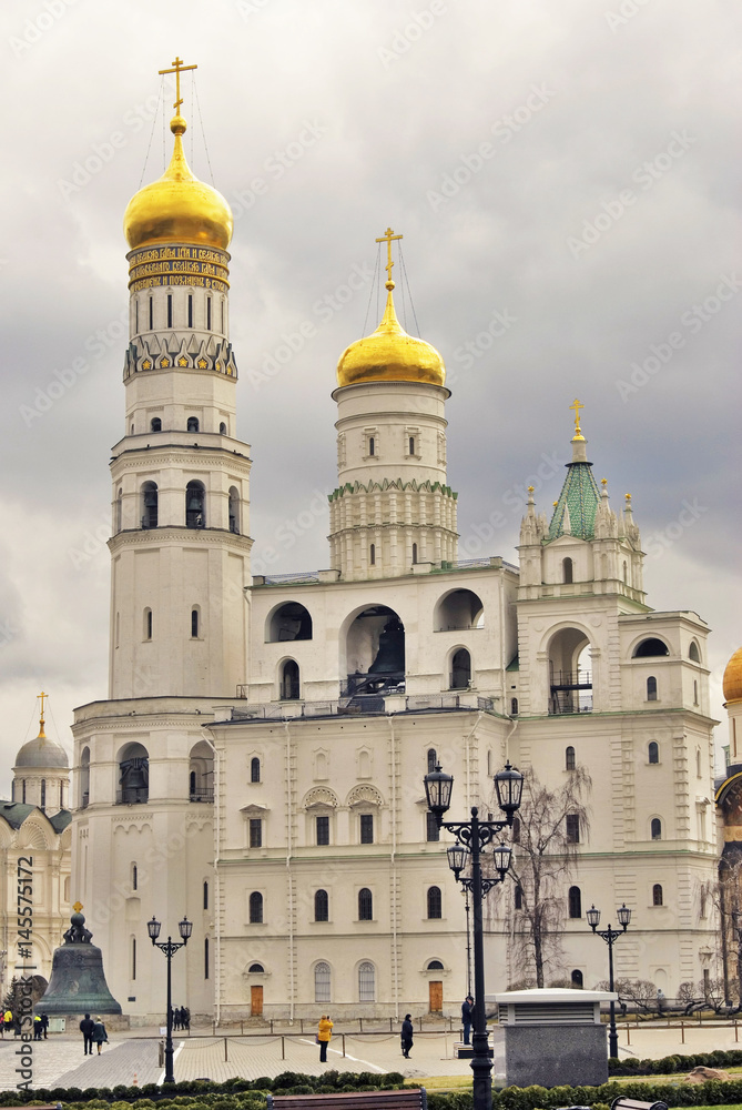 Moscow Kremlin. Ivan Great bell tower. Color photo