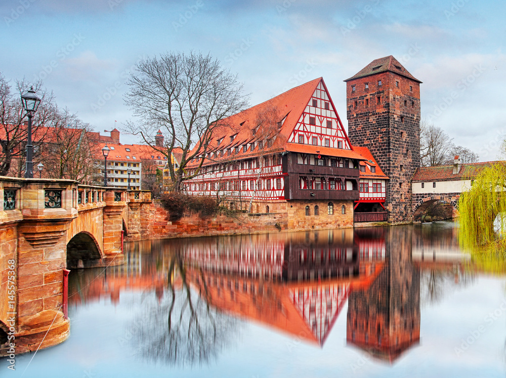 Nuremberg, Germany at Bridge.