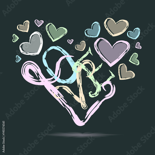 Illustration of love for Valentine's Day
