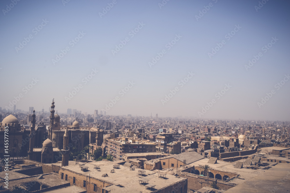 skyline of old buildings at cairo, egypt