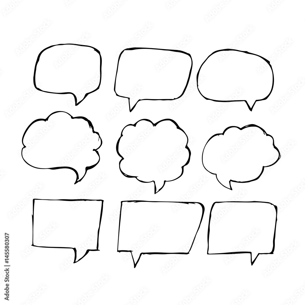 Speech Bubble hand drawn Speech Bubble hand drawn