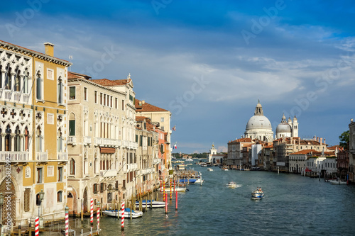 Beautiful view of water street and old buildings in Venice, ITALY © ilolab