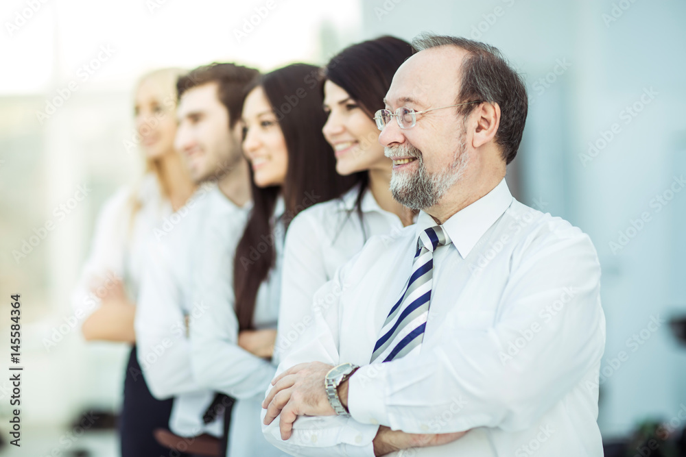 concept of team work-professional business team standing next to each other concept of team work-professional business team standing next to each other